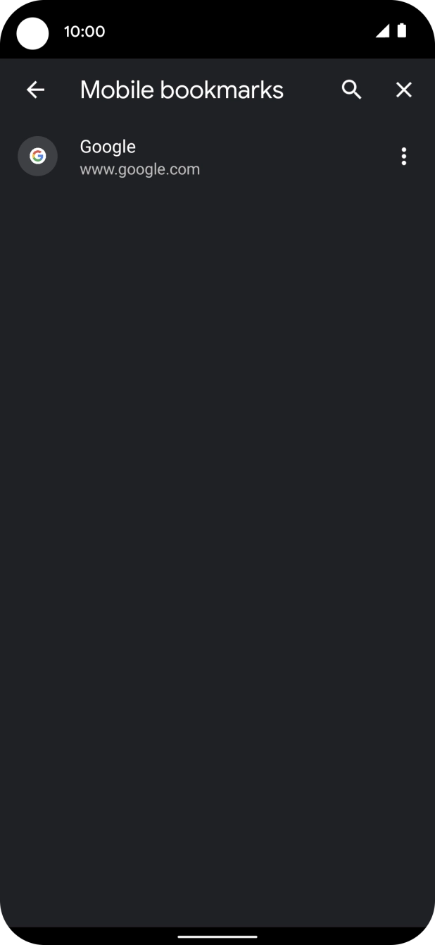 Press the required bookmark. Press the required bookmark.