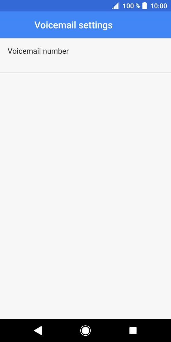 Press Voicemail number.