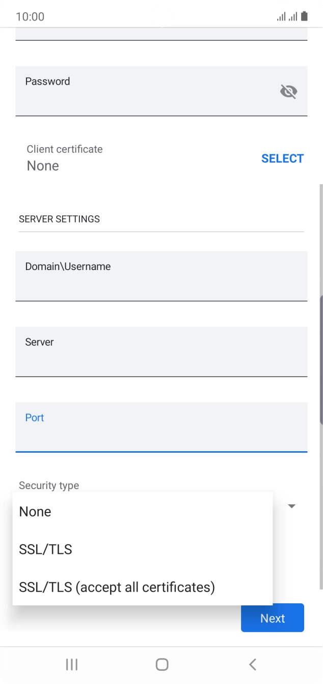 Press the required setting to turn the function on or off.