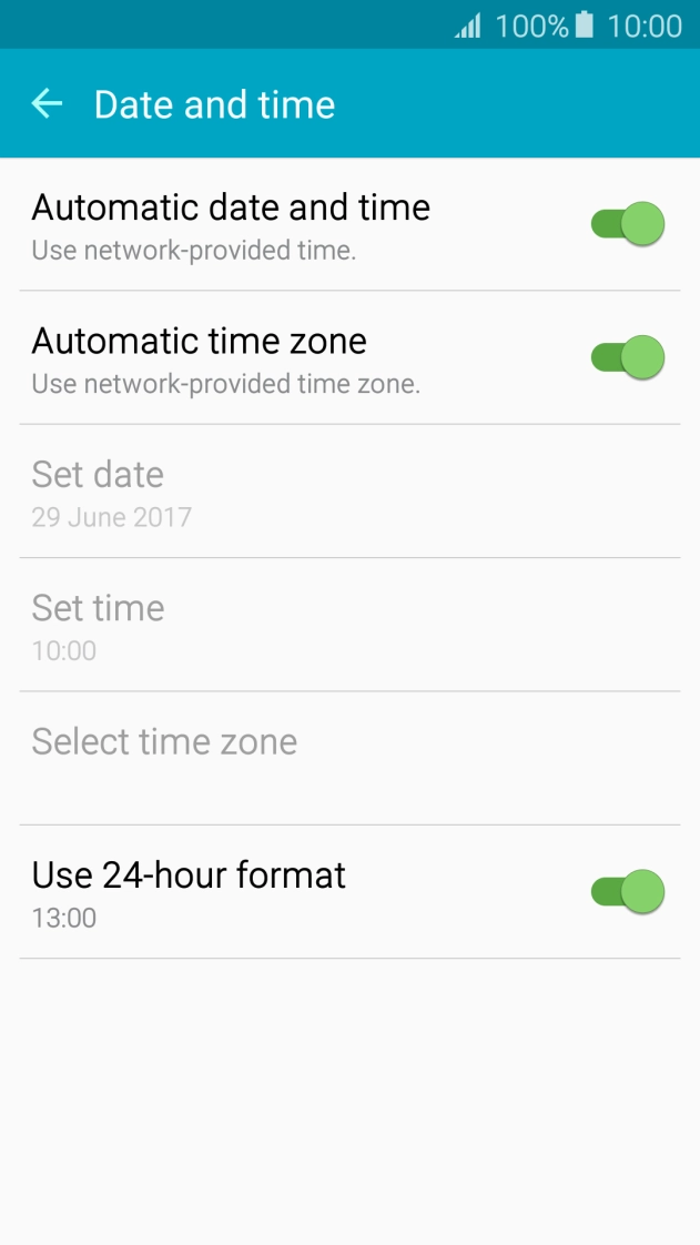 Press the Home key to return to the home screen.