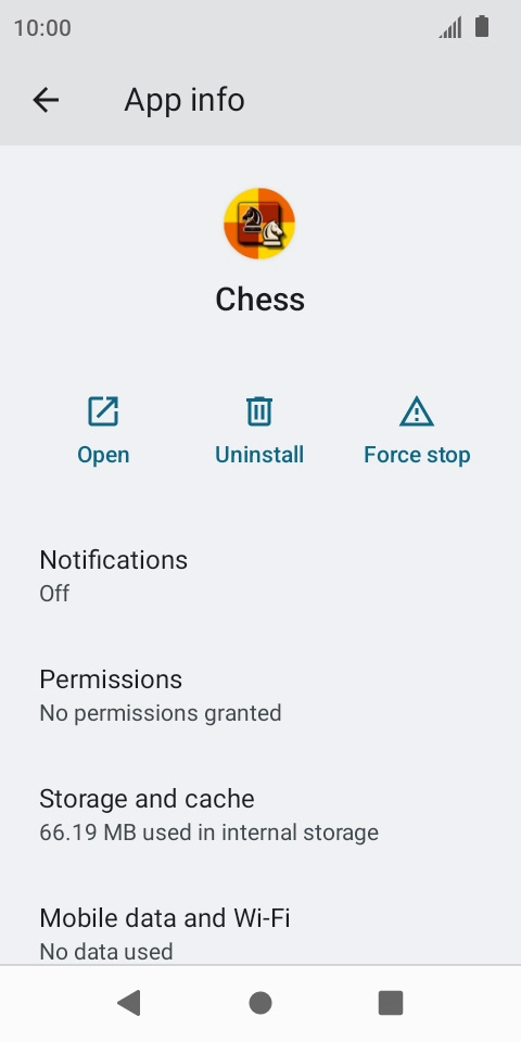 Press Storage and cache.