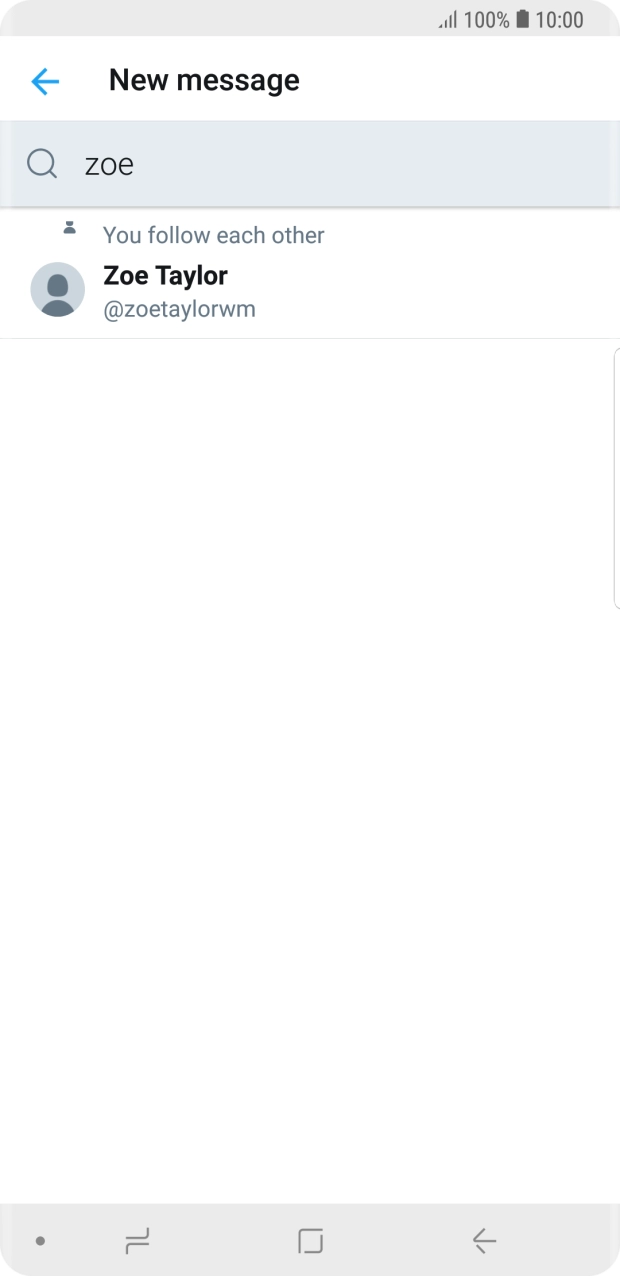 Key in the first letters of the recipient's name and press the required contact.