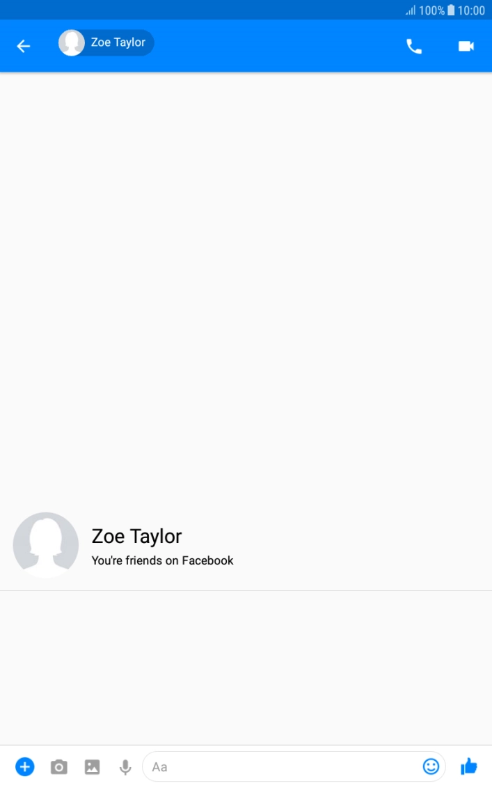Press the text input field. Press the text input field.
