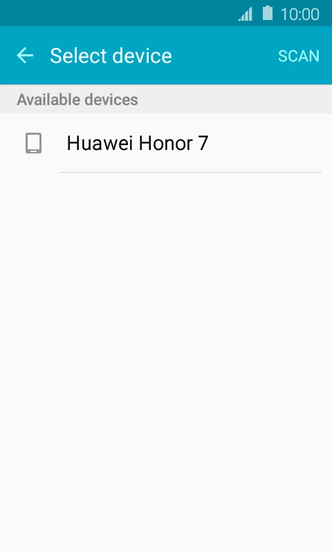 Press the required Bluetooth device and wait while the file is transferred.