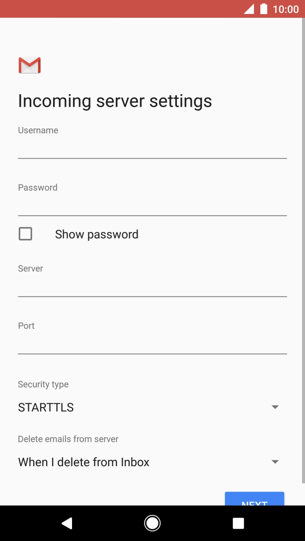 Press the field below 