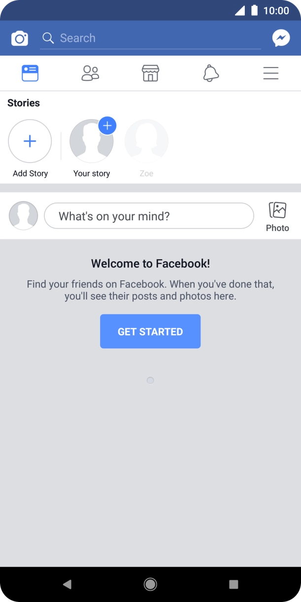 Press the text input field.