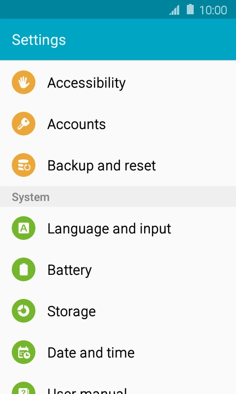 Press Language and input.