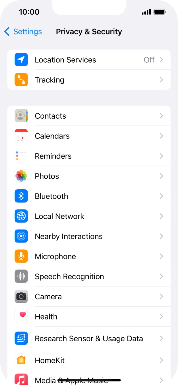 Press Location Services. Press Location Services.