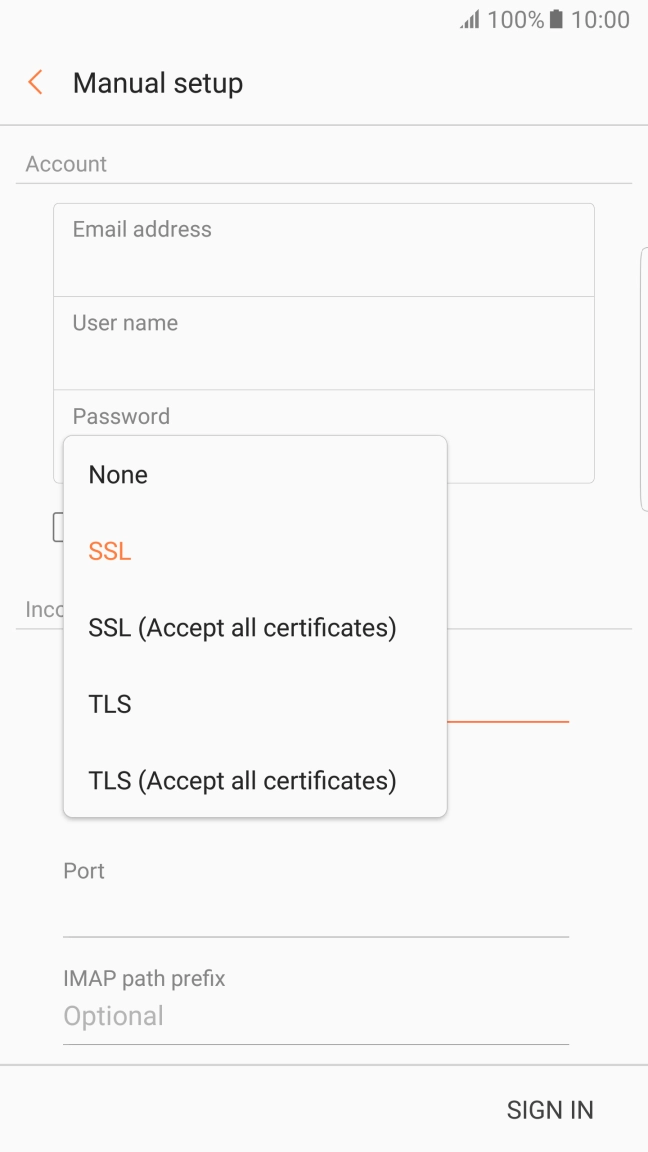 Press SSL to turn on the function.