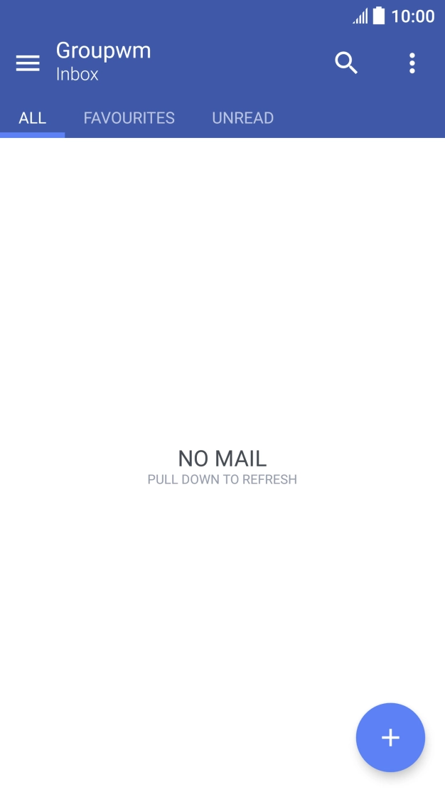 Press the new email icon.