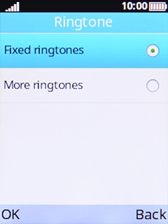 Select Fixed ringtones.