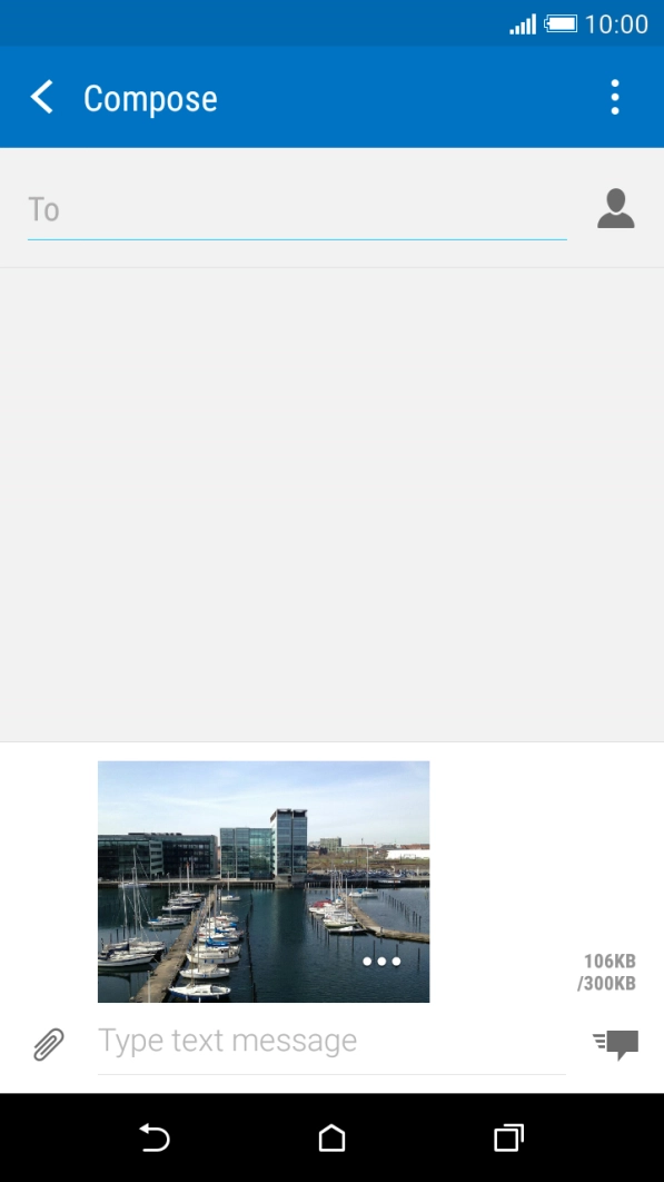 Press To and key in the first letters of the recipient's name.