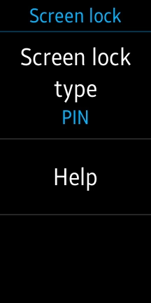 Press Screen lock type.