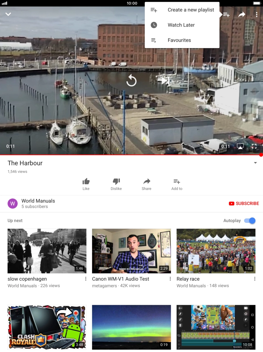 Press the required playlist. Press the required playlist.