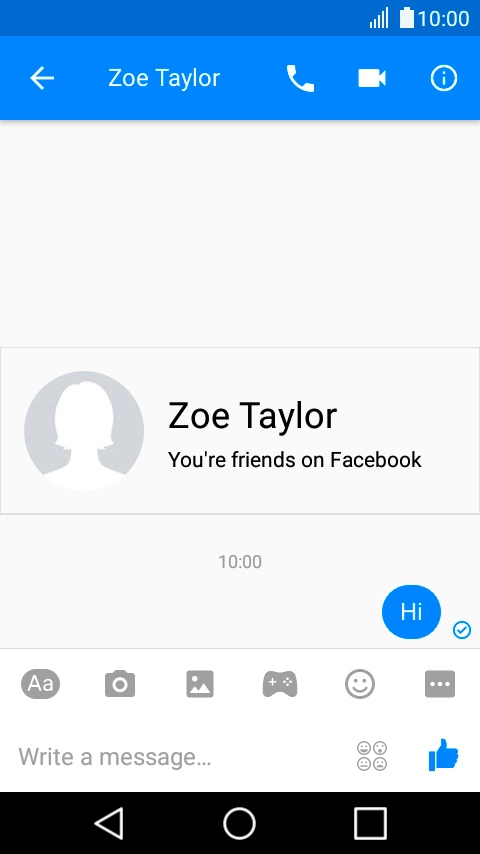 Press the Home key to return to the home screen.