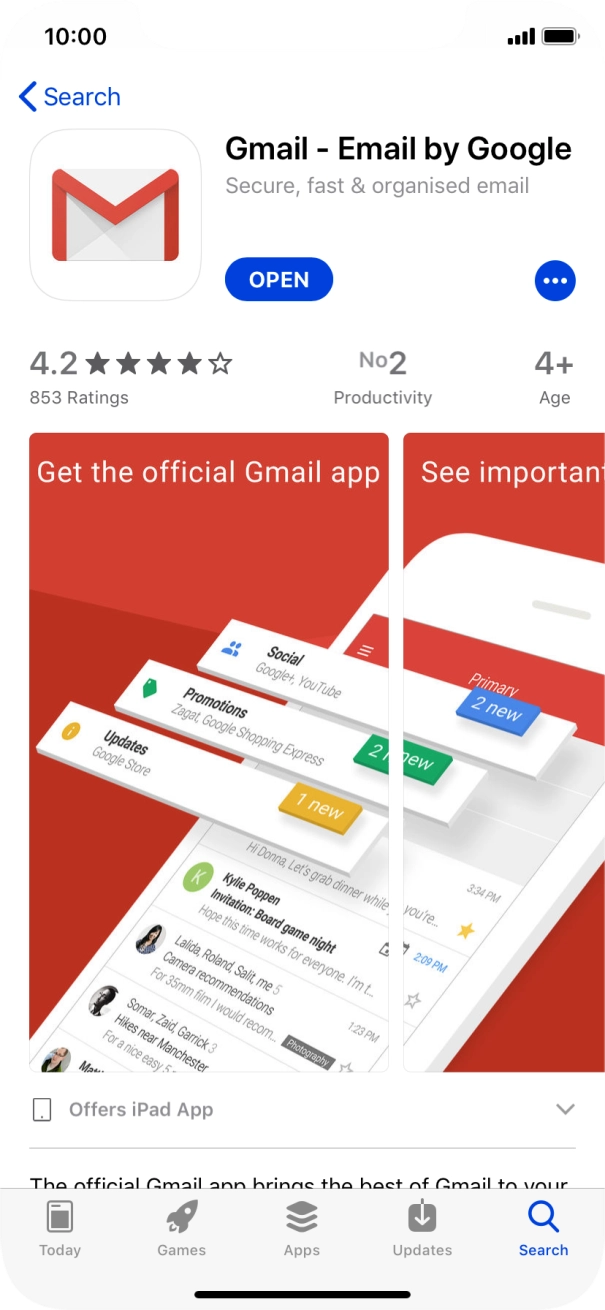 Slide your finger upwards starting from the bottom of the screen to return to the home screen.