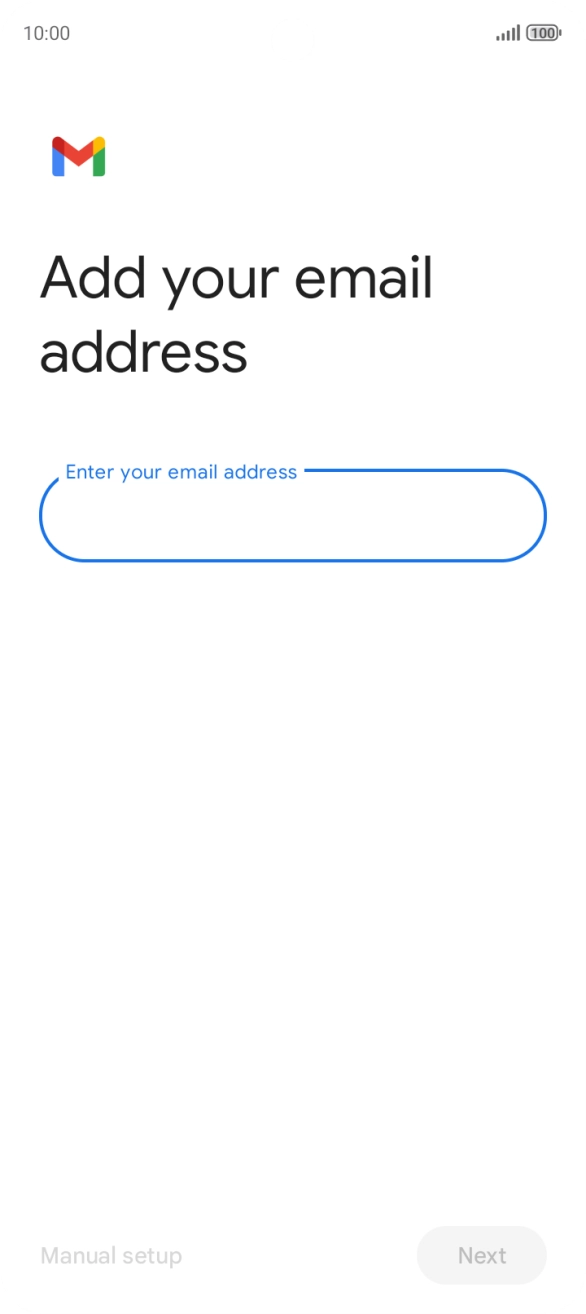 Press the field below 