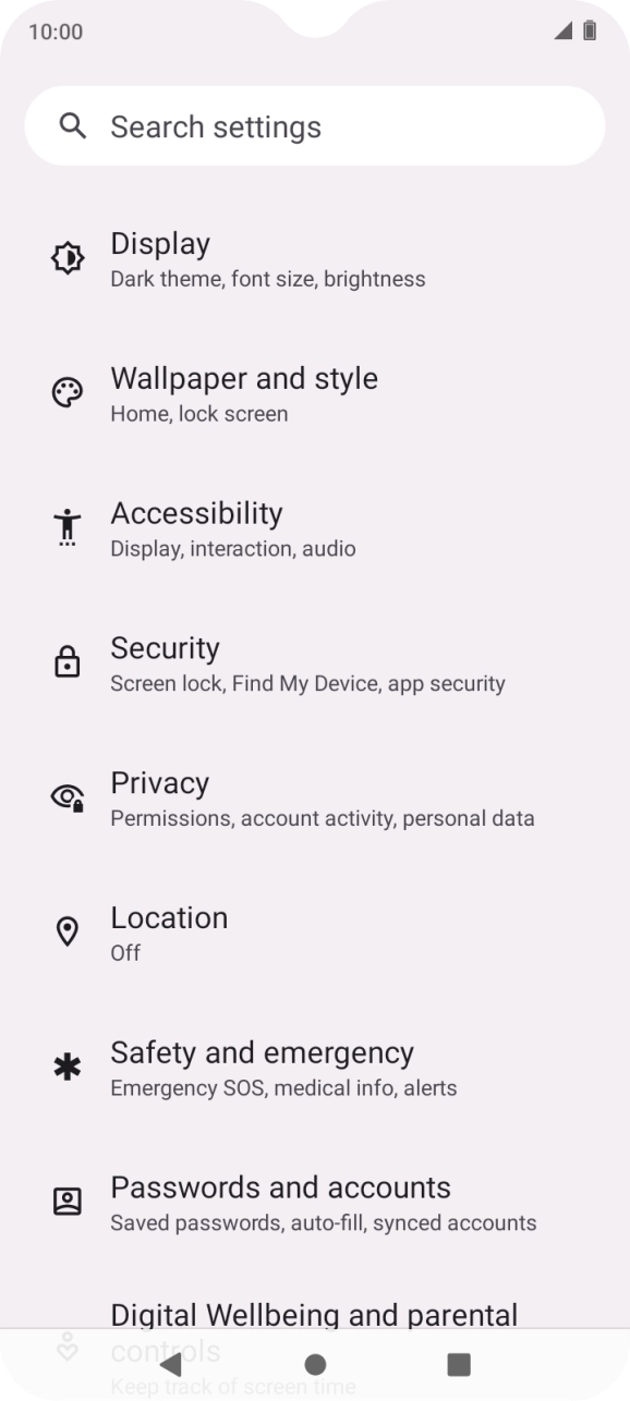 Press Accessibility.