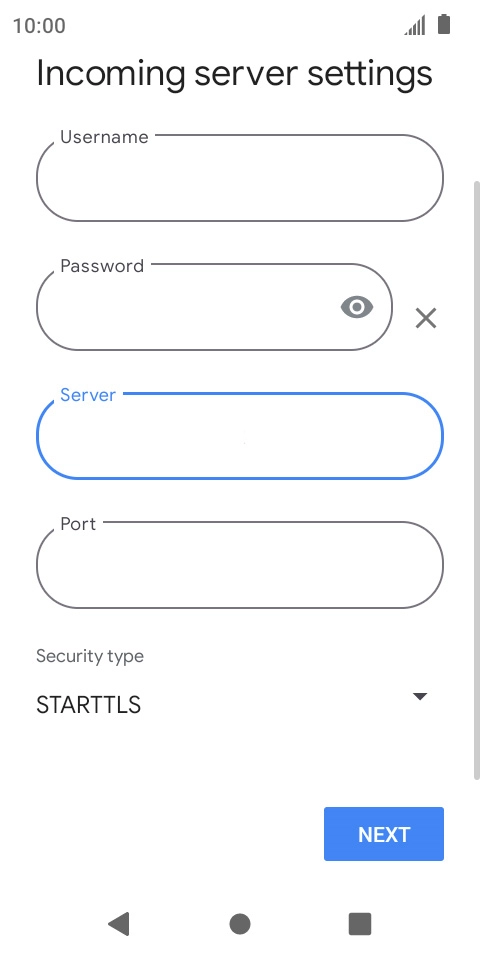 Press the field below 