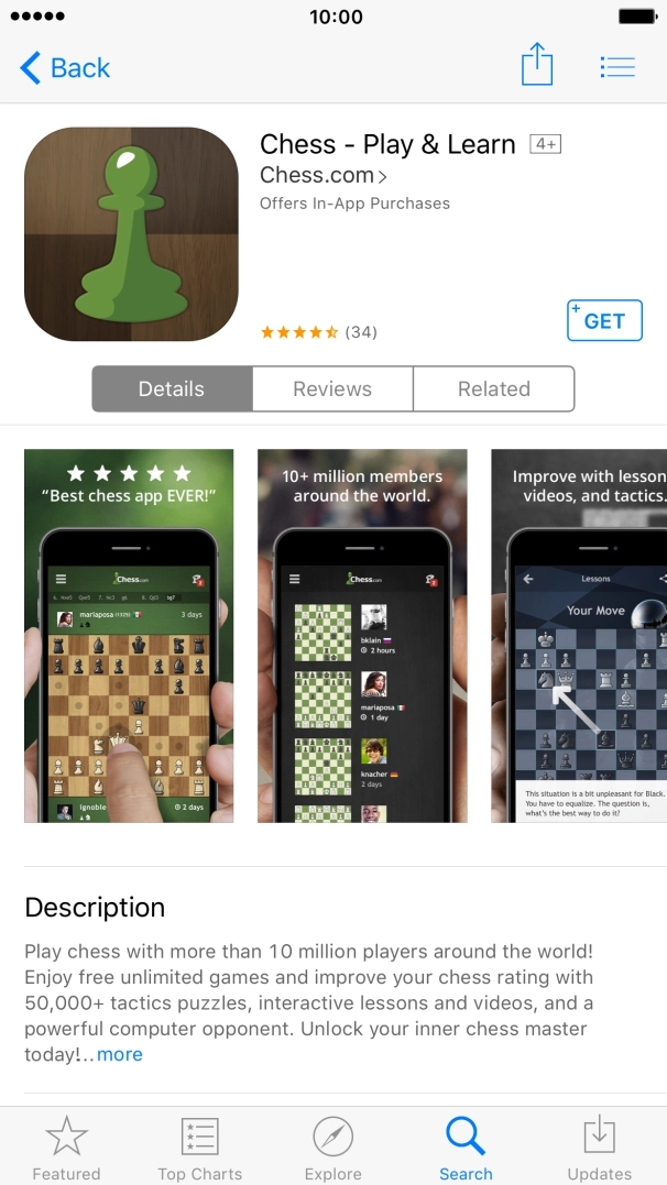 Press GET. Press GET.