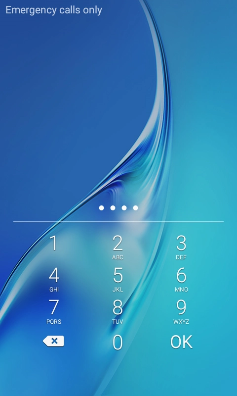 Key in a new four-digit PIN and press OK.