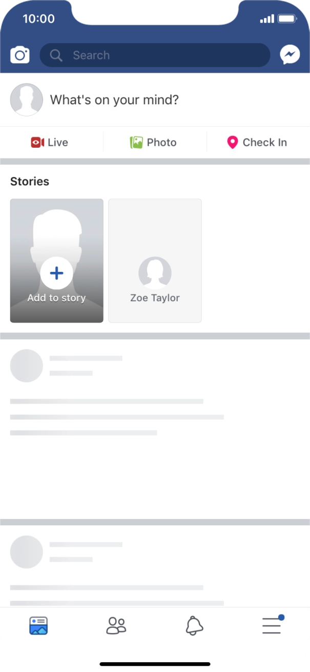 Press the text input field.