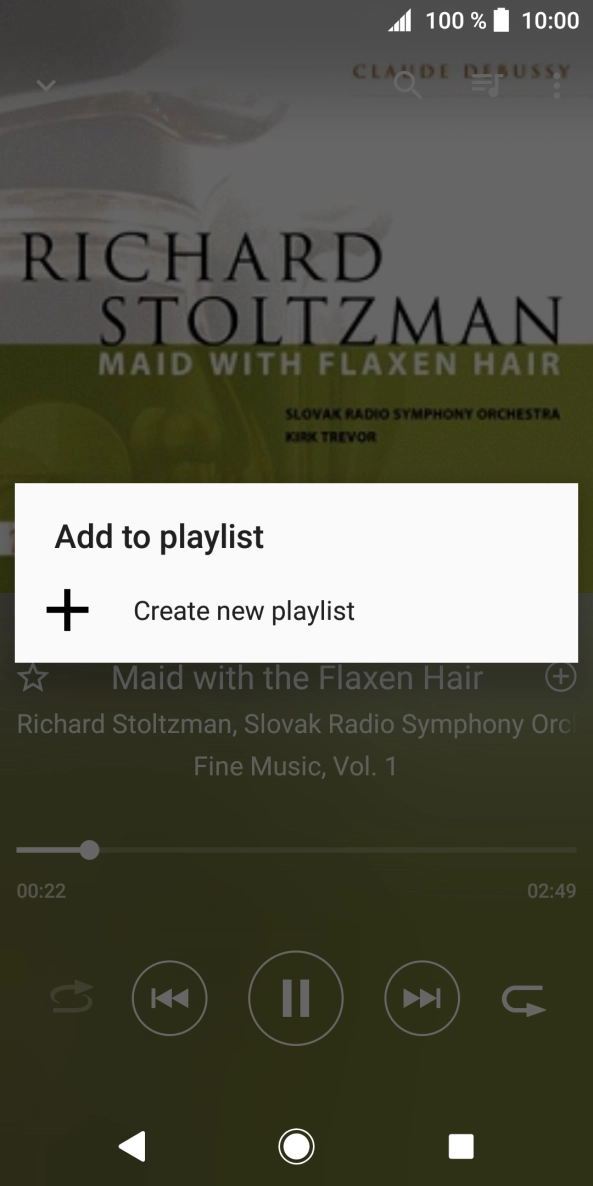 Press Create new playlist.