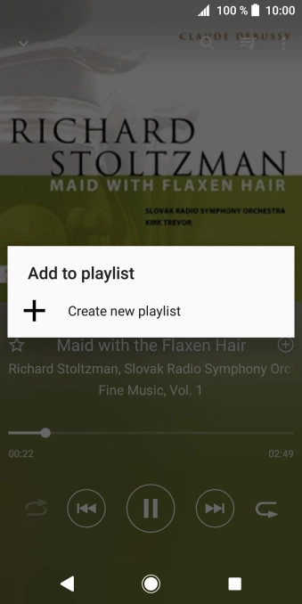 Press Create new playlist.