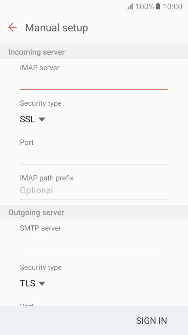 Press the drop down list below 