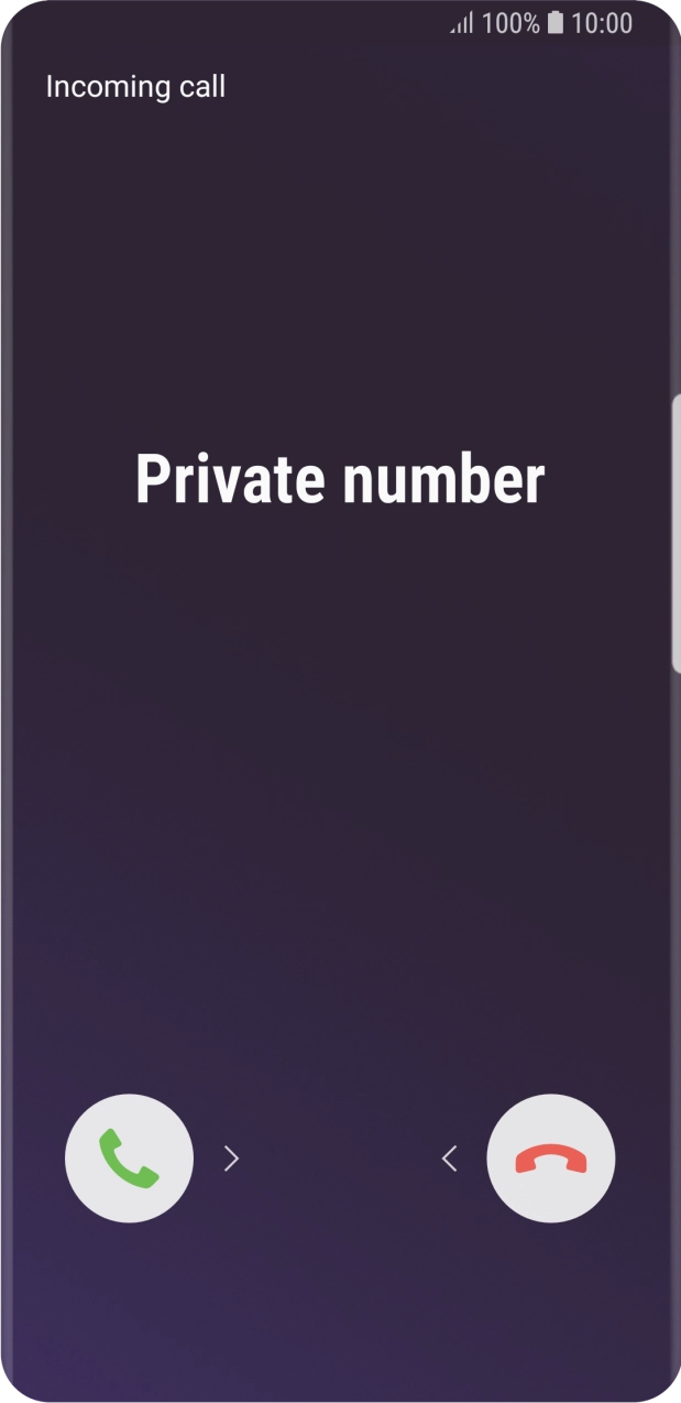 Press and drag the accept call icon right.