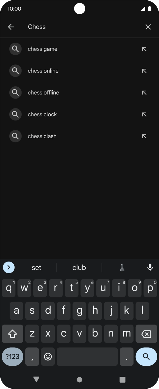 Key in the name or subject of the required app and press the search icon. Key in the name or subject of the required app and press the search icon.