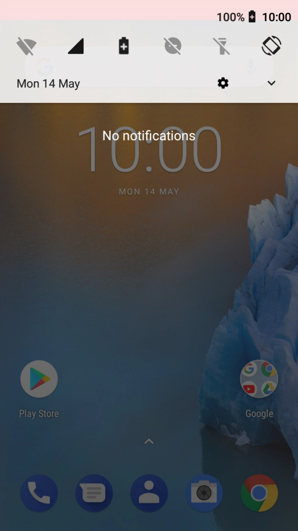 Press the Home key to return to the home screen.
