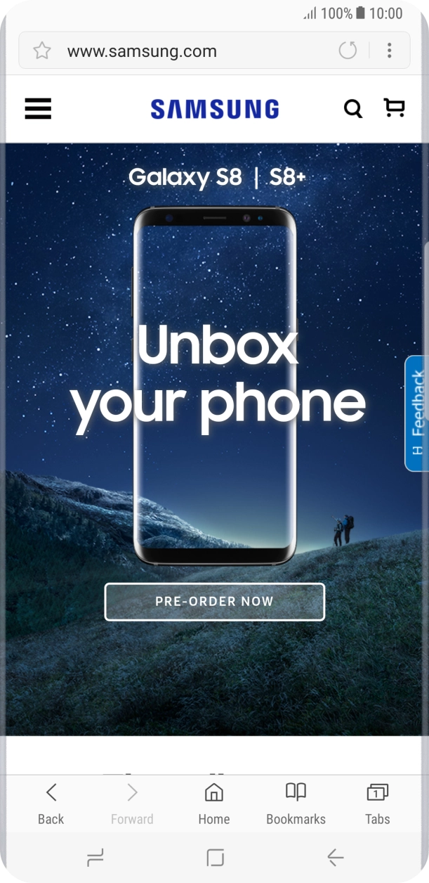 Press the menu icon. Press the menu icon.