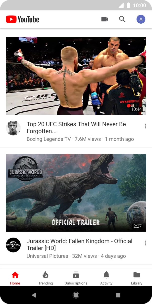 Press the upload icon.