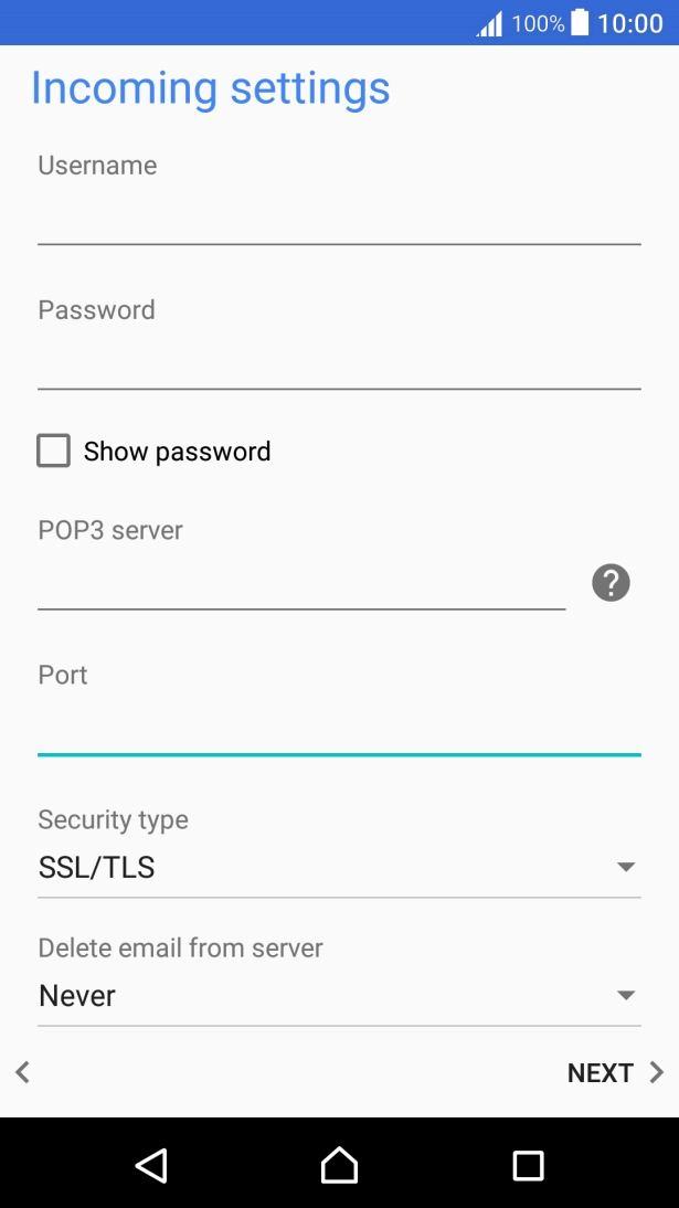 Press the drop down list below 
