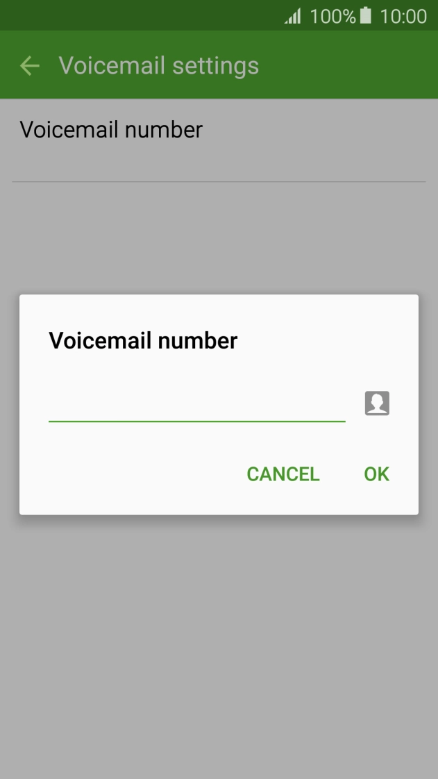 Key in +61101 and press OK.