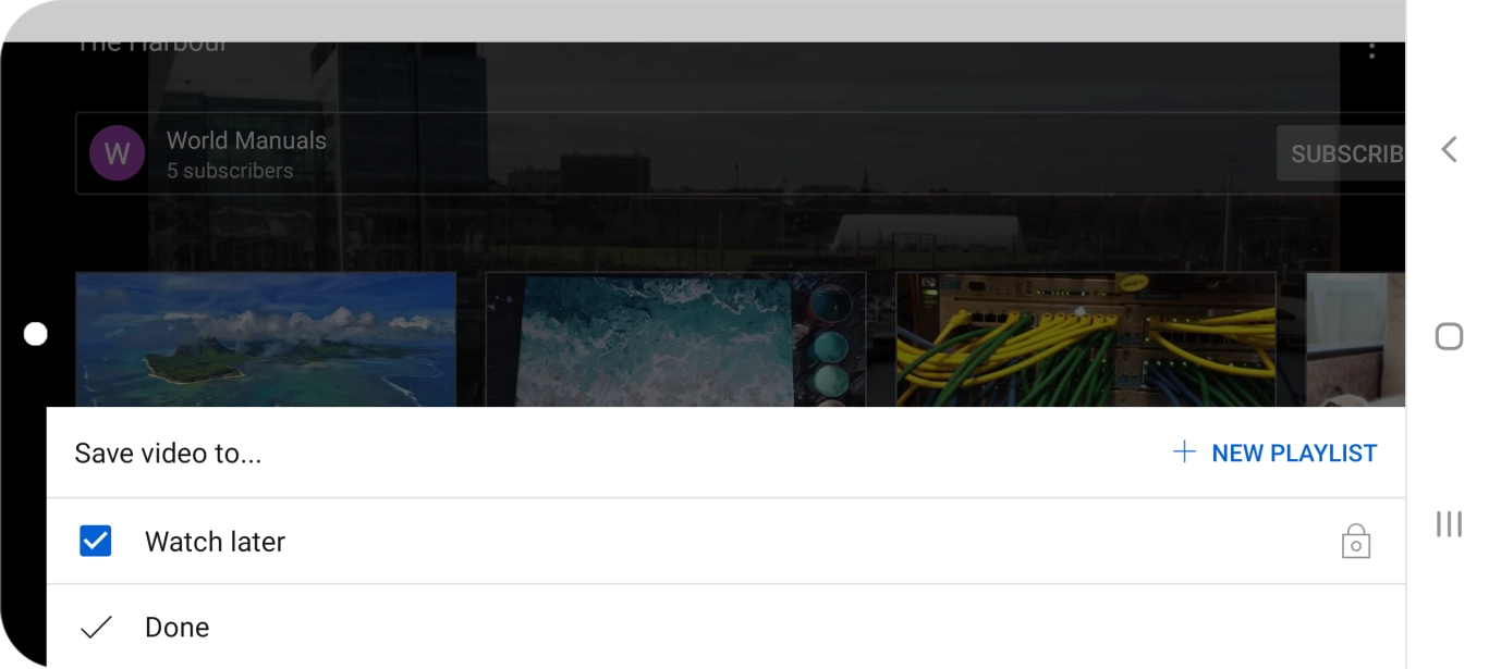 Press the required playlist.