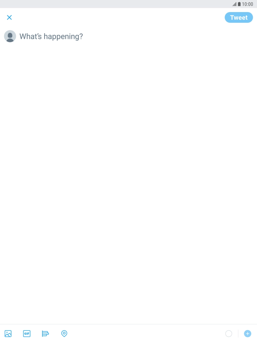 Press the text input field.