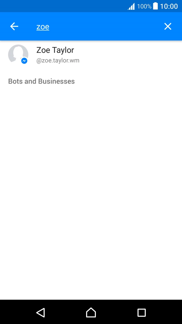 Key in the first letters of the recipient's name and press the required contact.