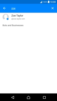 Key in the first letters of the recipient's name and press the required contact.