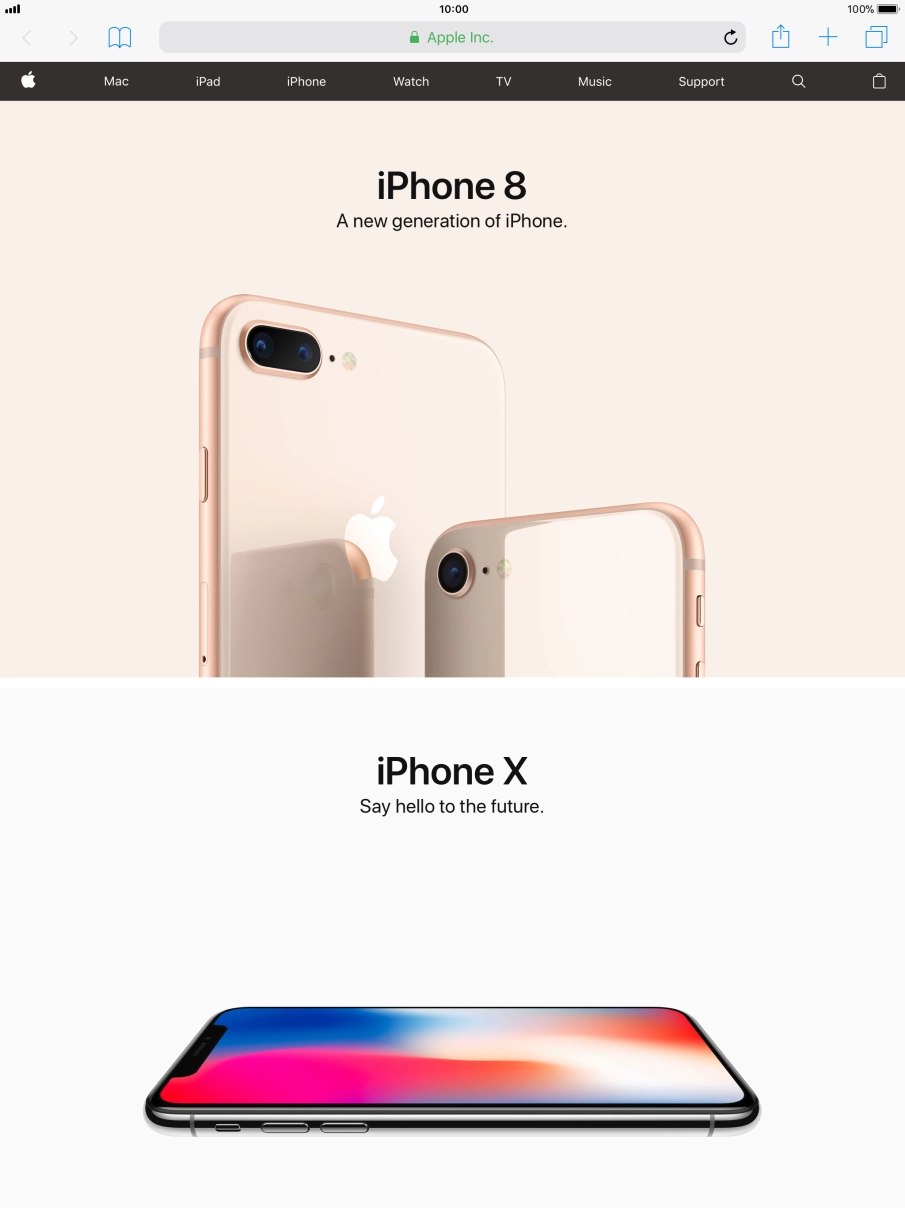 Press the address bar.