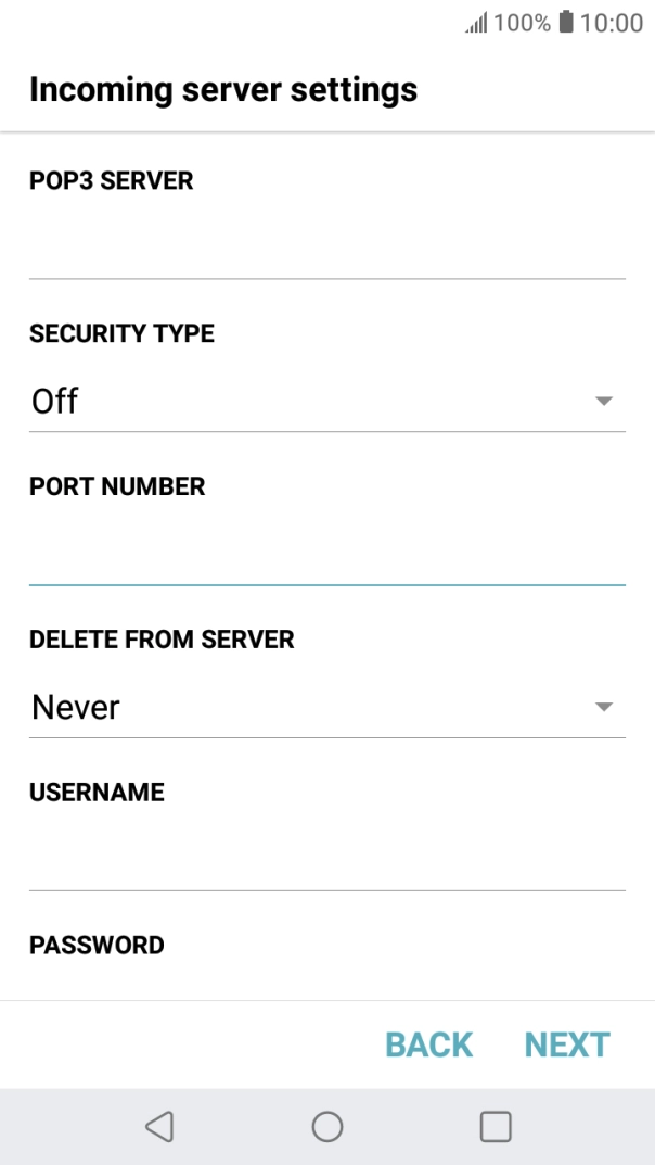 Press the drop down list below 
