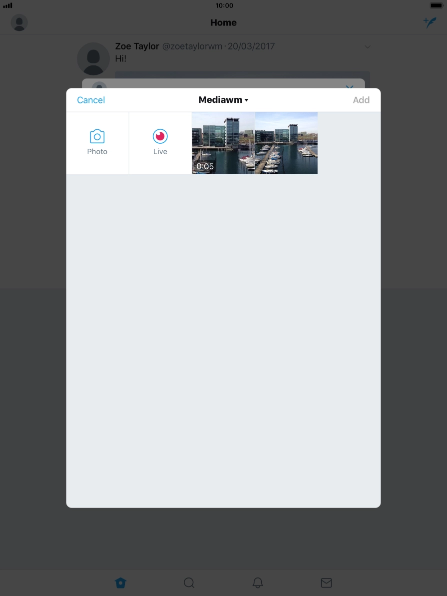 Press the required picture.