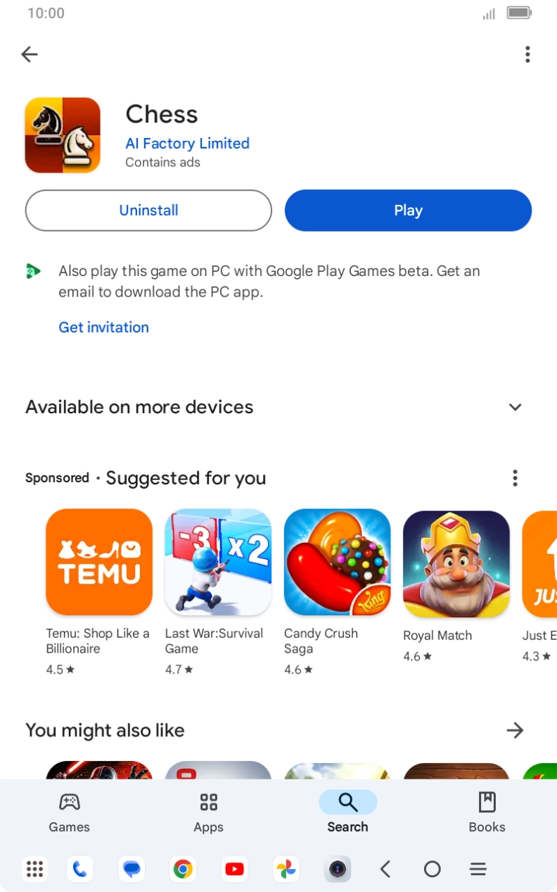 Press the Home key to return to the home screen.