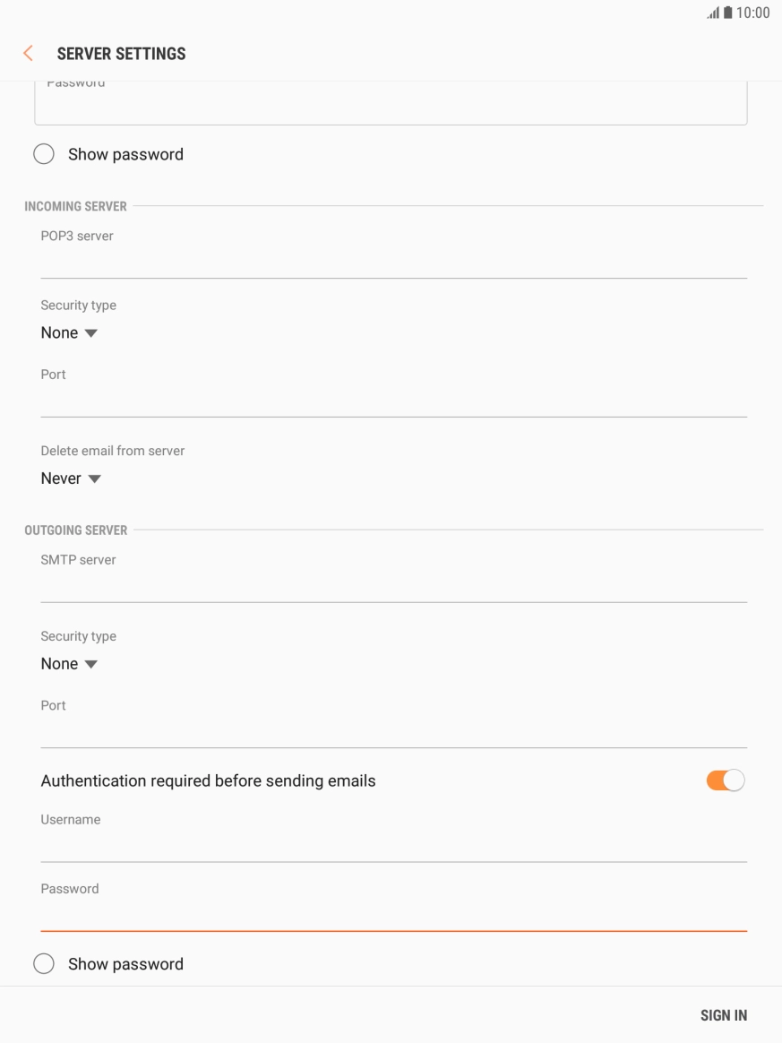 Press SIGN IN. Press SIGN IN.