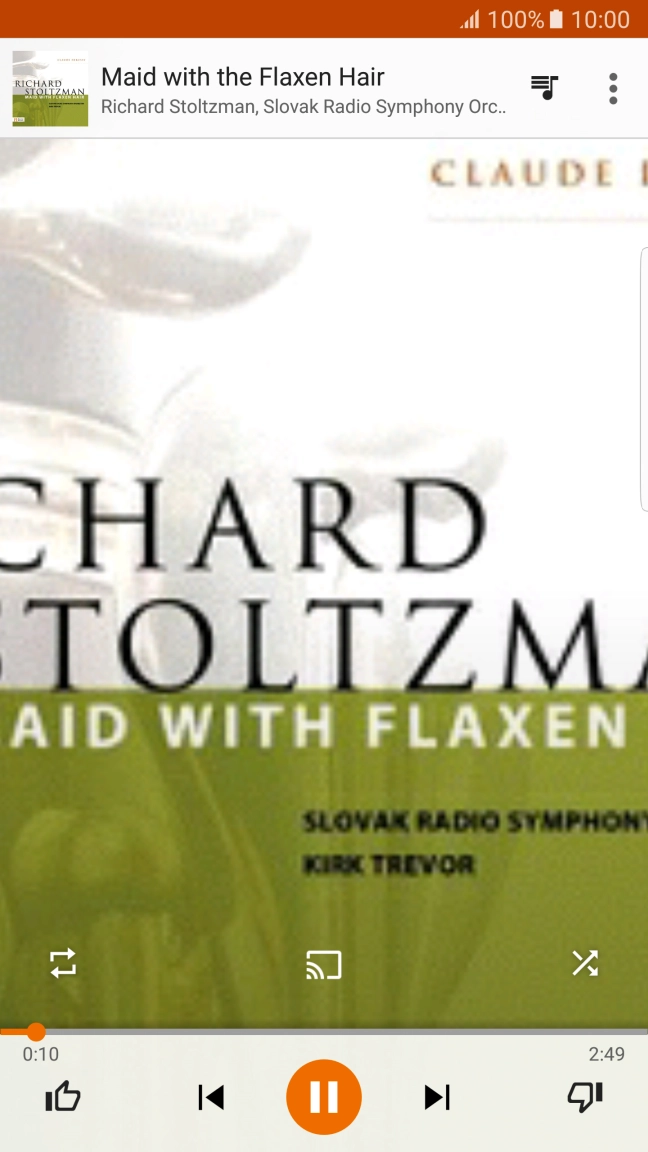 Press arrow right to go to the next audio file.