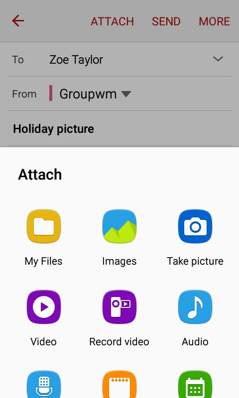 Press My Files and go to the required folder.