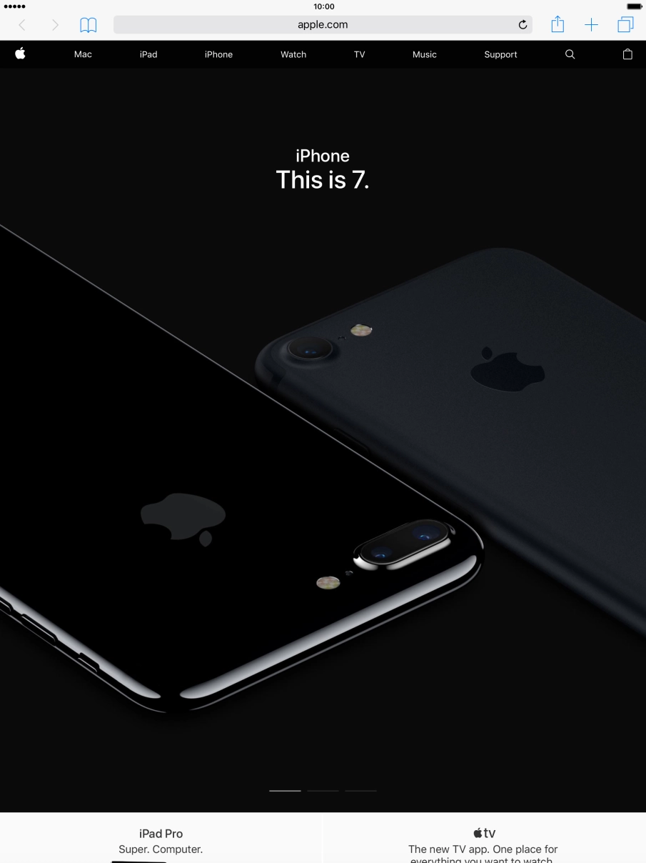 Press the address bar.