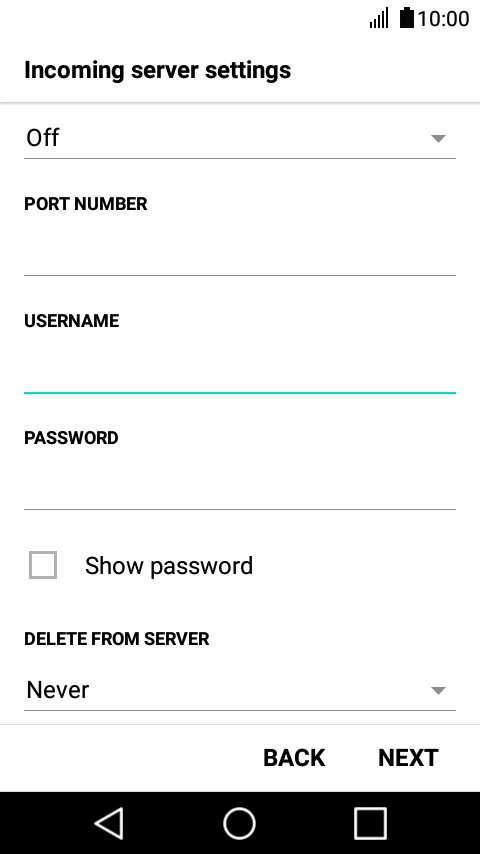 Press the drop down list below 