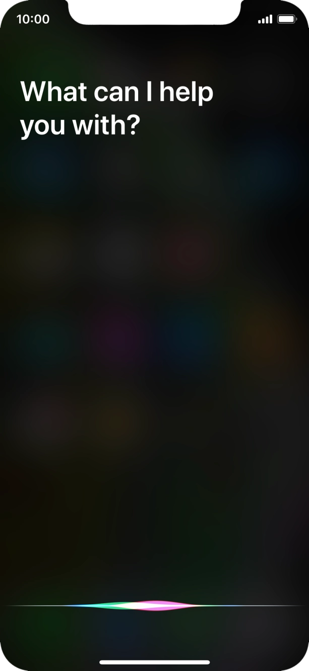 Say, in your own words, what you would like your phone to do, e.g.: CAMERA, CALL [contact], SEARCH THE WEB FOR [information].